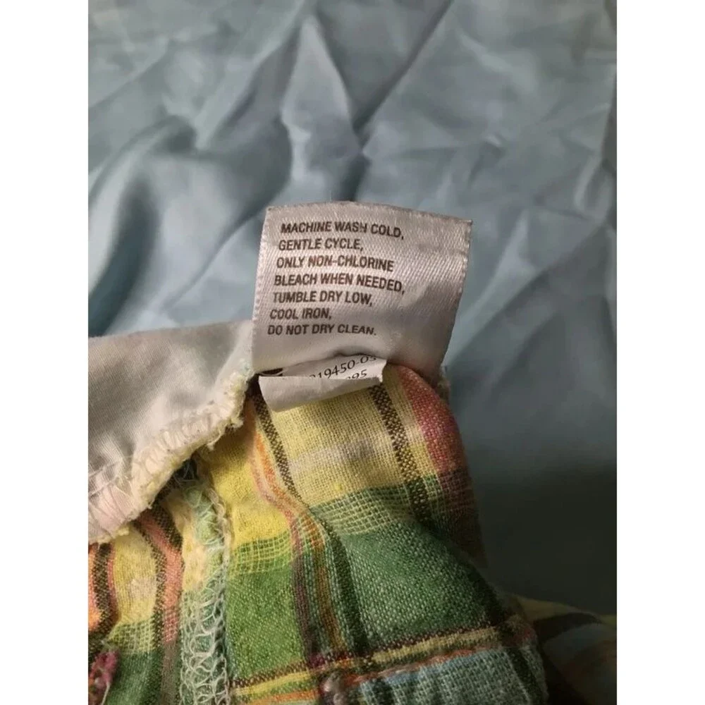 Old Navy Girls Size 7 Adjustable Plaid Shorts